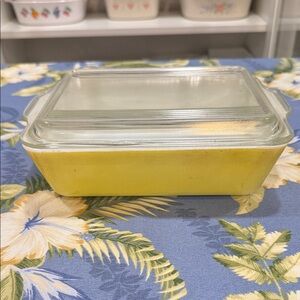 Pyrex Yellow Glass Baking Dish 503